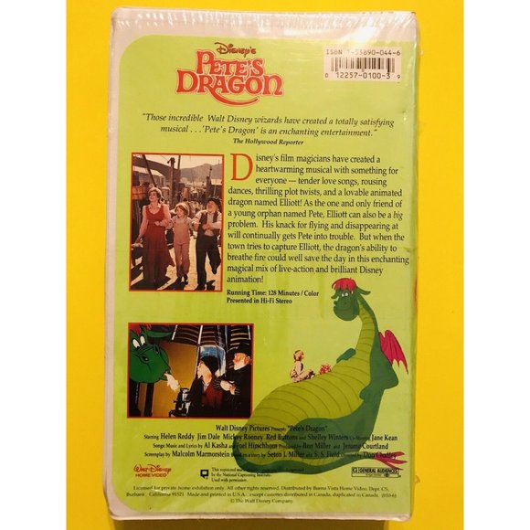 Pete's Dragon Disney New Sealed VHS - Picture 2 of 2